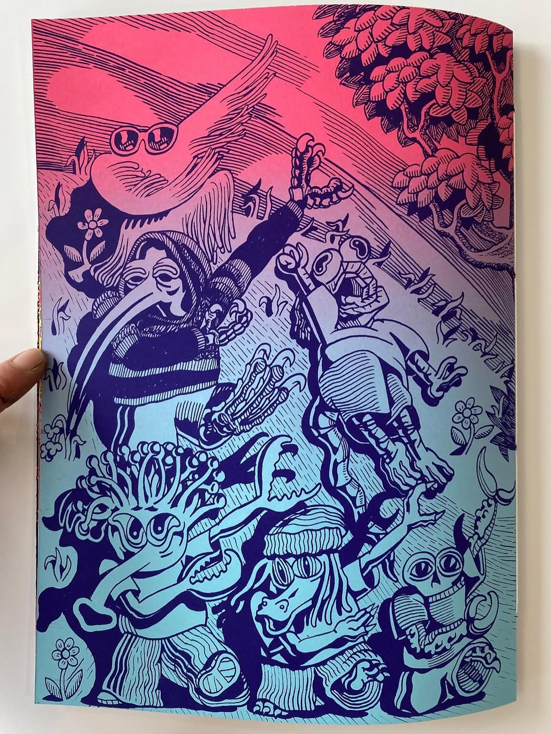 Hoodbird appearing in Matt Furie’s Cortex Vortex